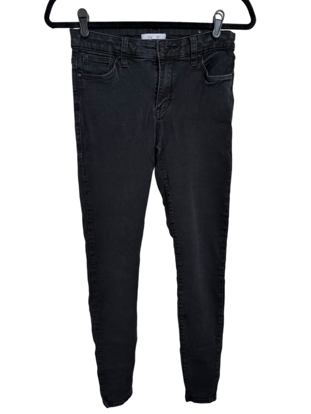 STS Blue Women’s Black Skinny Jeans - Mid Rise Slim Fit